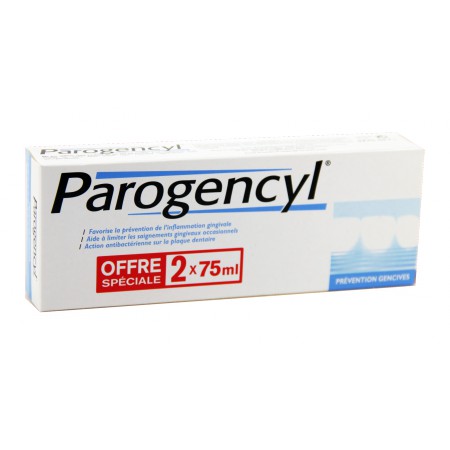 Parogencyl - Dentifrice Prévention gencives anti-âge 2x75ml