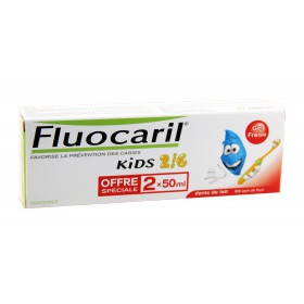 Fluocaril - Dentifrice Kids Gel Fraise 2x50ml