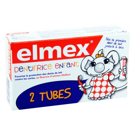 Elmex - Dentifrice enfant 2x50ml