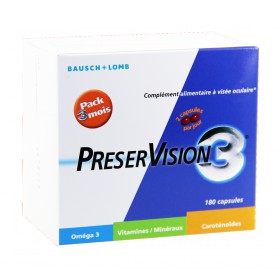 Preservision 3 - Complément alimentaire à visée oculaire 3x60 Capsules