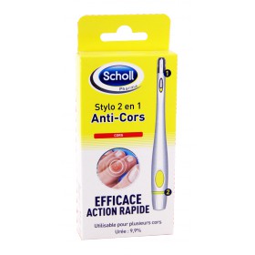 Scholl - Cors stylo 2 en 1 anti-cors 2ml