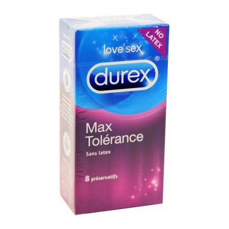 Durex - Max tolérance préservatifs sans latex x8
