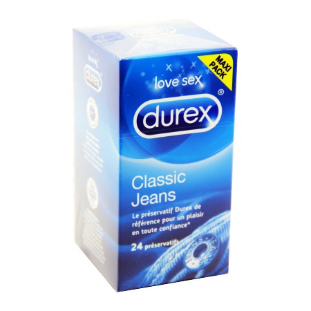 Durex - Jeans préservatifs classiques et confortables x24