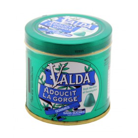Valda - Gommes sans sucres goût menthe et eucalyptus 160g