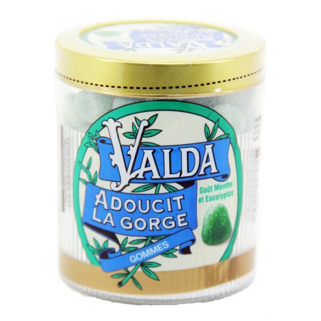 Valda - Gommes goût menthe et eucalyptus 160g