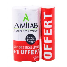 Amilab - Soin des lèvres Stick 3x3,65g