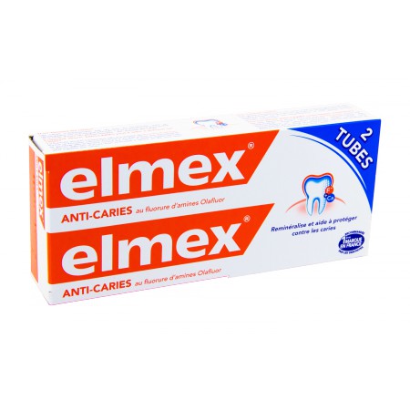 Elmex - Protection caries dentifrice 2x75ml
