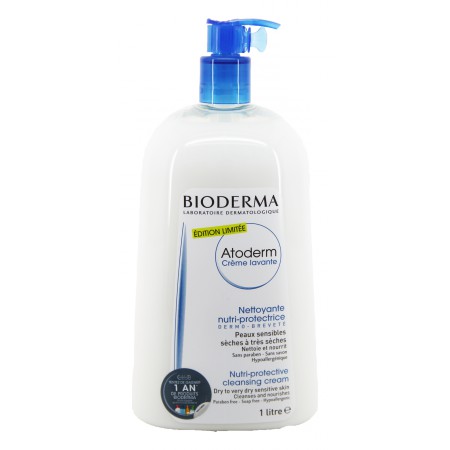 Bioderma - Atoderm Crème lavante nettoyante nutri-protectrice 1 Litre