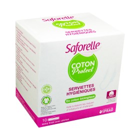 Saforelle - Coton Protect Serviettes hygièniques jour x10