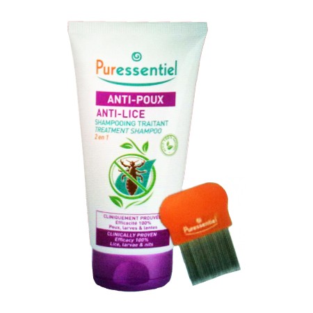 Puressentiel - Shampooing traitant 2-en-1 anti-poux 150ml
