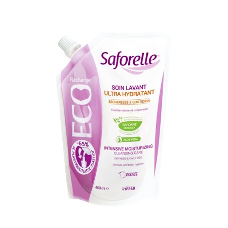 Saforelle - Soin lavant ultra hydratant recharge 400ml