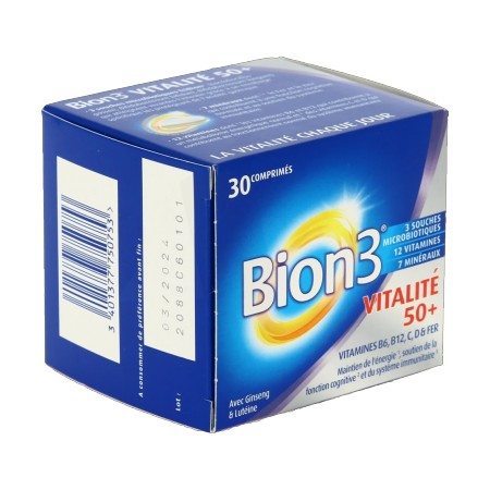 Bion 3 - Vitalité 50+ 30 Comprimés