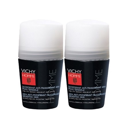 Vichy Homme - Déodorant Anti-transpirant 48H Lot de 2